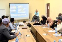 Akademiya Goboleedka Af Soomaaliga oo Tababbar u qabatay Madbacadaha Muqdisho